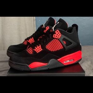 Brand New Jordan 4 Retro “Red Thunder” Size 9.5